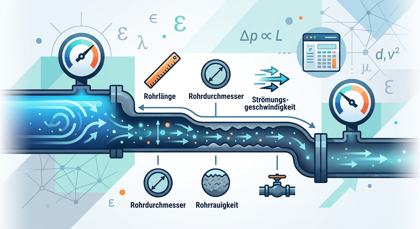 Druckverlust Rohrleitung berechnen