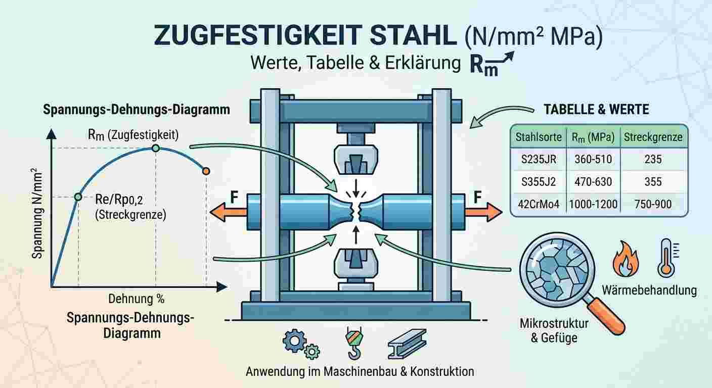 Zugfestigkeit Stahl