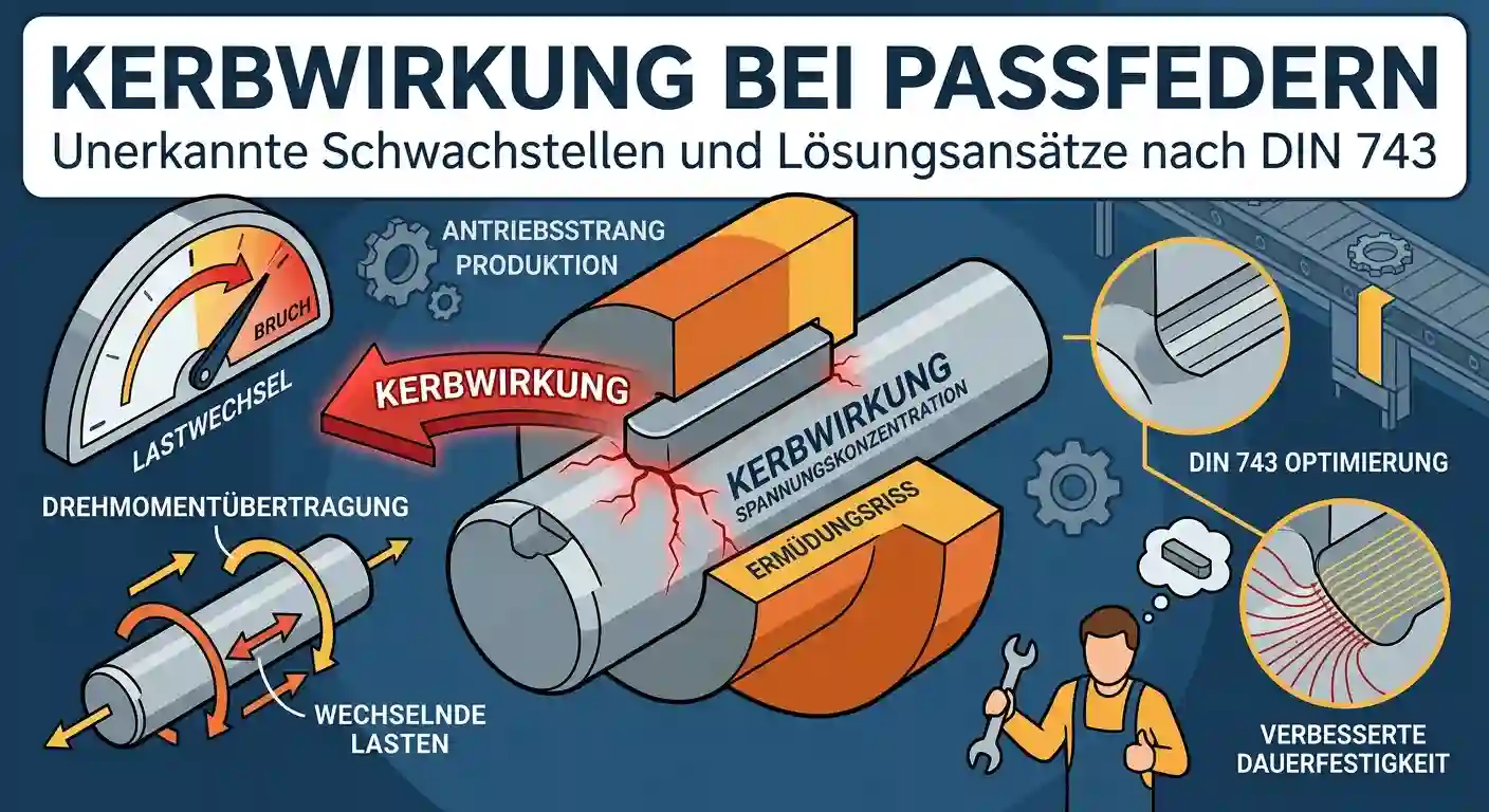 Kerbwirkung Passfeder